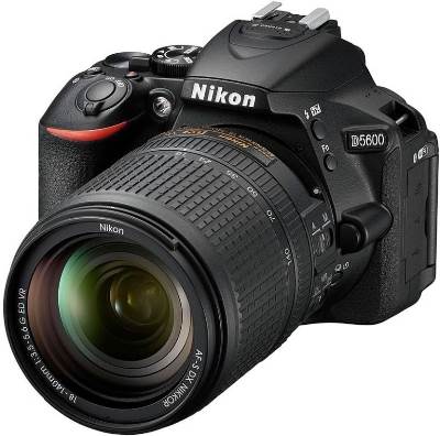 (Nikon D5600 DSLR (24.2 MP) , megapixels - 24.2  Megapixels, built in flash - Auto, Portrait, Child, Close Up, Night Portrait, Party / Indoor, Pet Portrait, Super Vivid, Pop, Photo Illustration, Toy Camera Effect, Auto Flash with Auto Pop-up P, S, A, M, Food, Manual Pop-up with Button Release, lcd screen size - 3.2 inch)