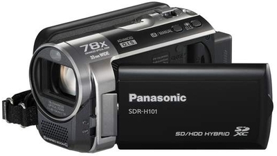 Panasonic Camcorder SDR H101 - Cameras, megapixels - , built in flash - , lcd screen size - 2.7 inch